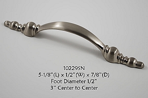 Residential Essentials 10229 Cabinet Pull in Satin Nickel