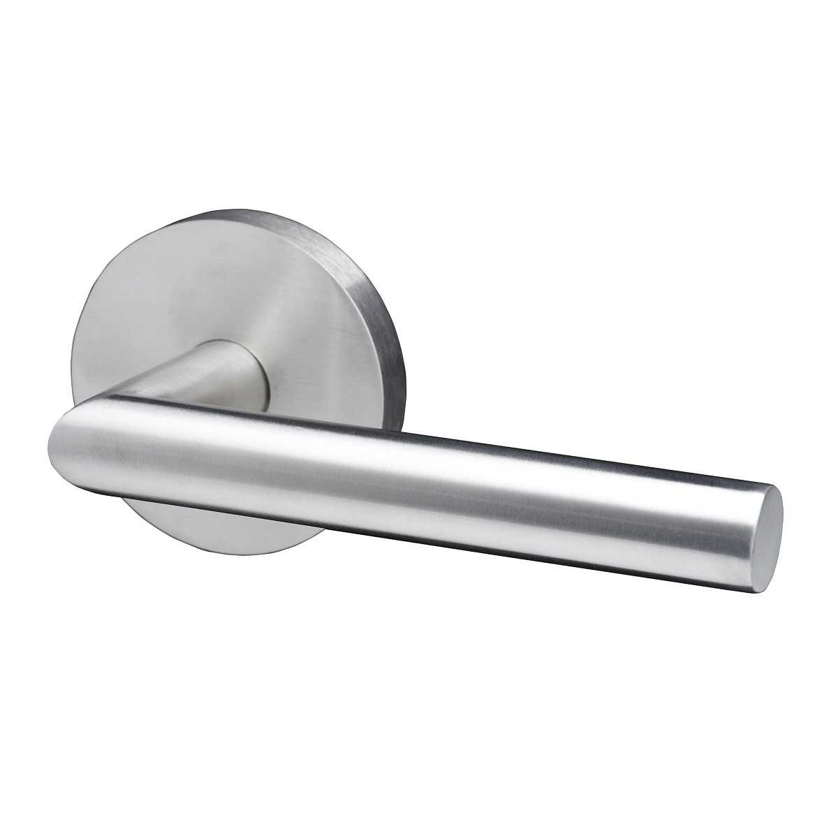 Linnea L02 Stainless Steel Door Lever with Round Rosette