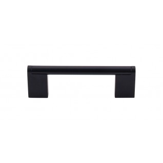 Top Knobs M1055 Princetonian Bar Pull 3 3/4 Inch CC Flat Black