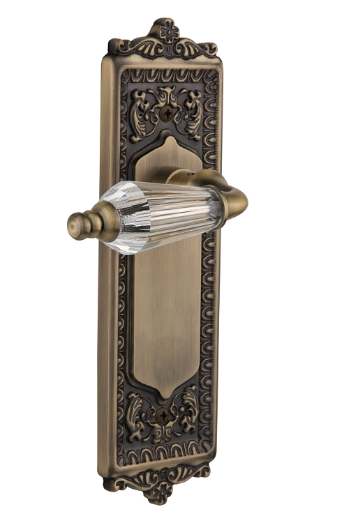 Nostalgic Warehouse Egg and Dart Plate with Parlour Knob - Mortise Lock