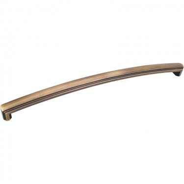 Hardware Resources Delgado 18 Inch CC Appliance Pull - Antique Brushed Satin Brass