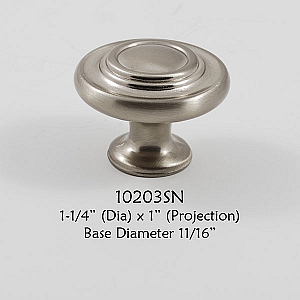Residential Essentials 10203 Cabinet Knob in Satin Nickel
