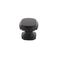 Schaub Empire 1 3/8 inch Diameter Square Knob in Matte Black