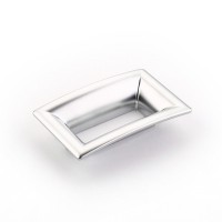 Schaub Finestrino 64mm CC Flared Square Cabinet Pull in Matte Chrome