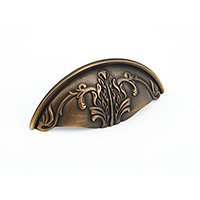 Schaub Corinthians 3 inch CC Cup Pull in Redington Brass