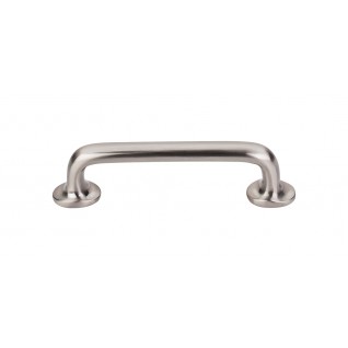 Top Knobs M1987 Aspen II Rounded Pull 4 Inch Brushed Satin Nickel
