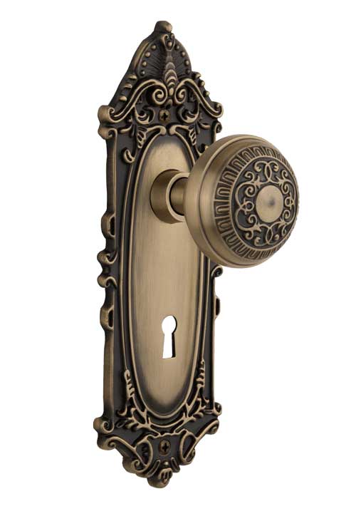 Nostalgic Warehouse Victorian Plate with Egg and Dart Knob