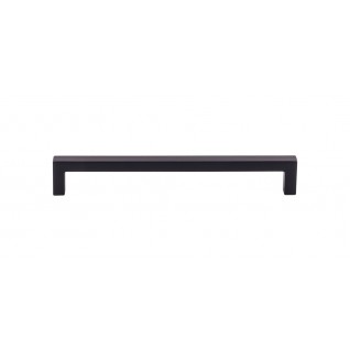 Top Knobs M2137 Square Bar Pull 7 9/16 Inch CC Flat Black