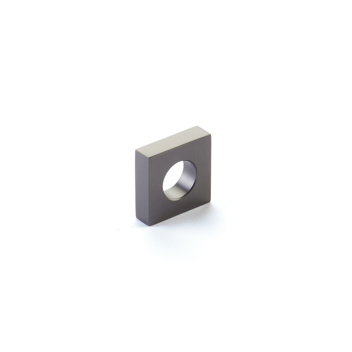Cafe, Knob, Modern Oval Slot, Gun Metal, 1 Inch Width, 7/8 Inch cc