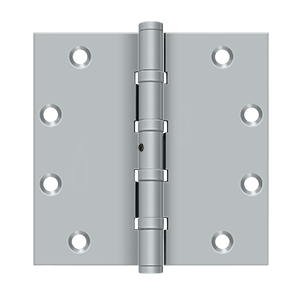 Deltana Square 5 Inch x 5 Inch Ball Bearing Hinge, Brushed Chrome