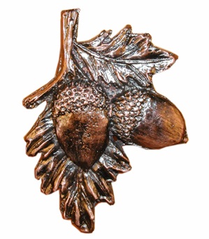 Bucksnort Acorns On Branch Cabinet Knob