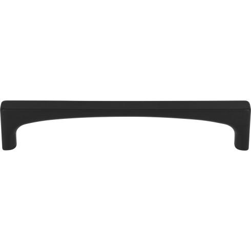 Top Knobs TK1013BLK Riverside Pull 5 1/16 Inch CC Flat Black