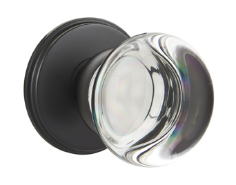 Emtek Providence Crystal Knob with Watford Rosette