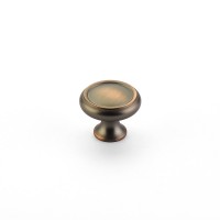 Schaub Country 1 1/4 inch Diameter Round Knob in Aurora Bronze