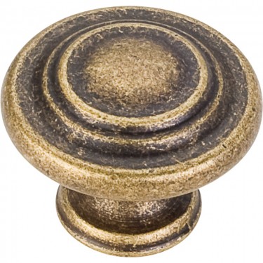Hardware Resources Arcadia 1-1/4 Inch Cabinet Knob - Distressed Antique Brass