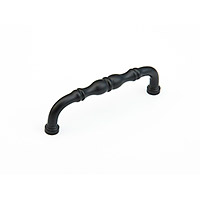 Schaub Colonial 4 inch CC Cabinet Pull in Flat Black