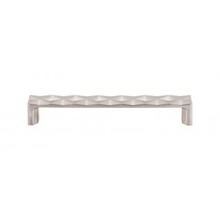 Top Knobs TK563BSN Quilted Pull 6 5/16 Inch CC Brushed Satin Nickel
