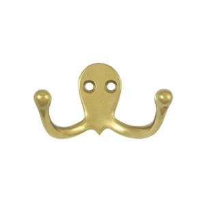 Deltana Solid Brass Double Hook
