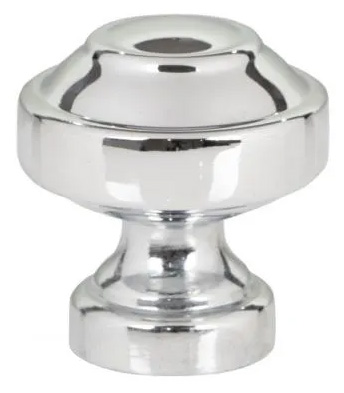 Atlas Homewares Malin Knob 1 1/8 Inch Polished Chrome