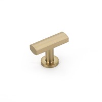 Schaub Heathrow 1 3/4 inch T-Knob in Signature Satin Brass