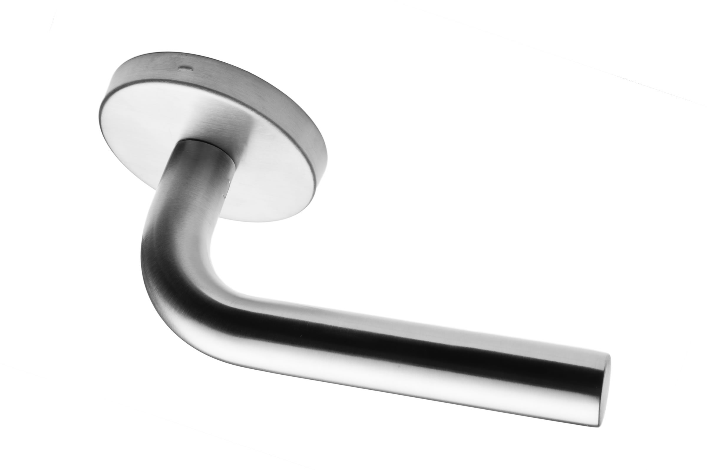 Linnea L03 Stainless Steel Door Lever with Round Rosette