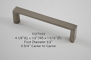 Residential Essentials 10279 Cabinet Pull in Satin Nickel