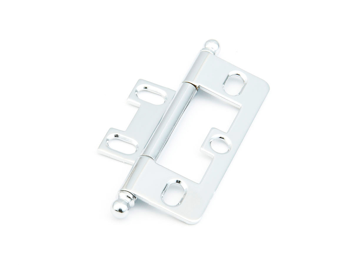 Schaub Ball Tip Non-Mortise Polished Chrome Hinge