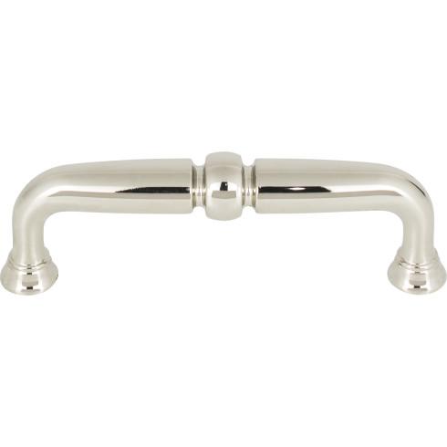 Top Knobs TK1021PN Henderson Pull 3 3/4 Inch CC Polished Nickel