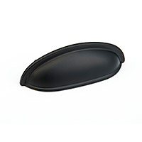 Schaub Traditional Design Cup Pull 4 5/8 inch cc Flat Black