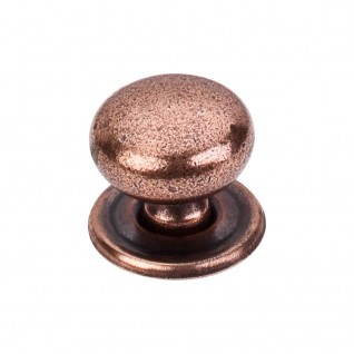 Top Knobs M26 Victoria Knob 1 1/4 Inch W/ Backplate Old English Copper