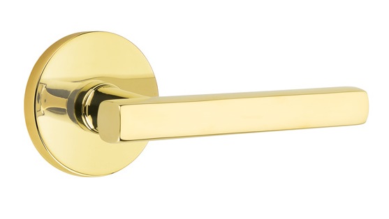 Emtek Freestone Lever Handle with Disk Rosette