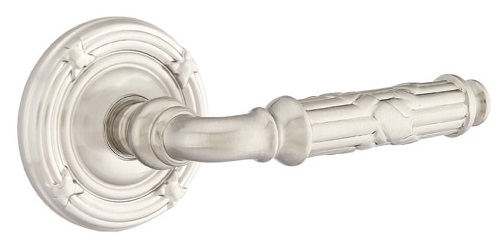 Emtek Ribbon & Reed Lever with Ribbon & Reed Rosette
