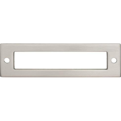 Top Knobs TK924BSN Hollin Backplate 3 3/4 Inch CC Brushed Satin Nickel