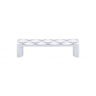 Top Knobs TK561PC Quilted Pull 3 3/4 Inch CC Polished Chrome