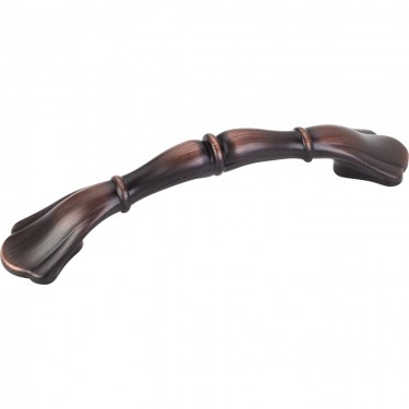 Hardware Resources Gatsby 3 Inch CC Footed Cabinet Pull - Brushed Oil-Rubbed Bronze