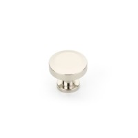 Schaub Heathrow 1 1/4 inch Diameter Round Knob in Polished Nickel