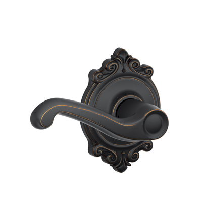 Schlage Flair Lever with Brookshire Rosette