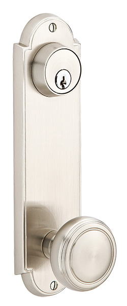 Emtek Delaware 9 Inch KEYED 5 1/2 Inch C-C Sideplate