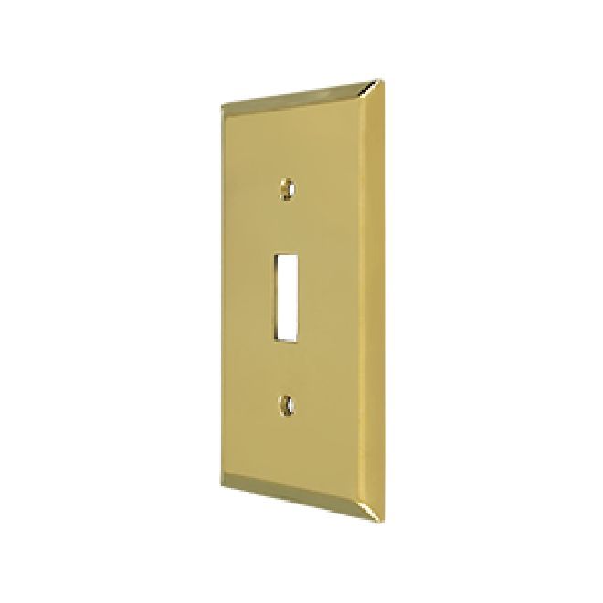 Deltana Solid Brass Single Standard Switch Plate