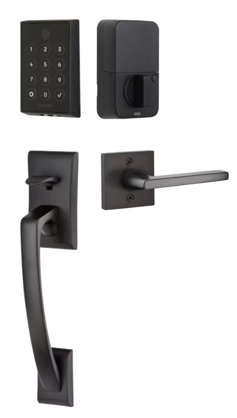 Emtek Empowered 2 Touch Screen Entry Set with Ares Grip