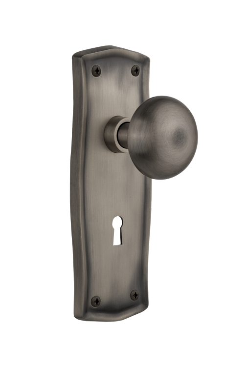 Nostalgic Warehouse Prairie Plate with New York Knob - Mortise Lock