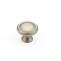Schaub Traditional Designs Round Ring Knob 1 1/4 inch dia Antique Nickel