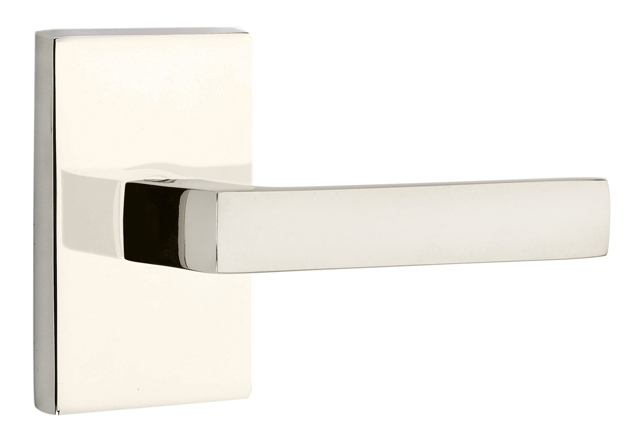 Emtek Dumont Lever with Modern Rectangular Rosette