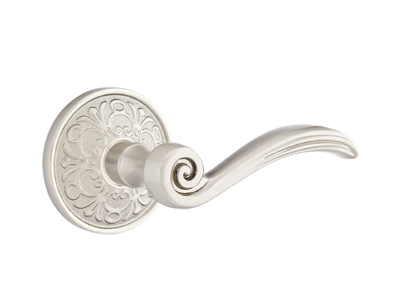 Emtek Elan Lever with Lancaster Rosette