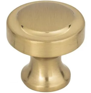 Atlas Homewares Bradbury Knob 1 1/4 Inch Warm Brass