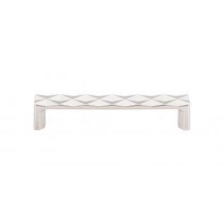 Top Knobs TK562PN Quilted Pull 5 1/16 Inch CC Polished Nickel