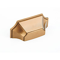 Schaub Empire 3 inch CC Cup Pull in Brushed Bronze
