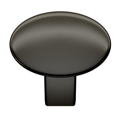 Amerock Riva 1-1/4 Inch cc Cabinet Knob Graphite