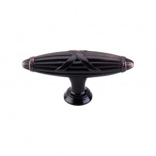 Top Knobs M1646 Ribbon & Reed T Pull 2 3/4 Inch CC Tuscan Bronze