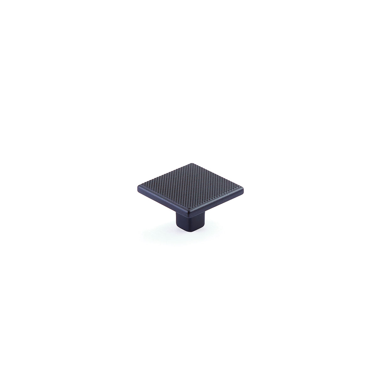 Schaub Quadrato, Square Knob, 1-3/8 Inch, Matte Black